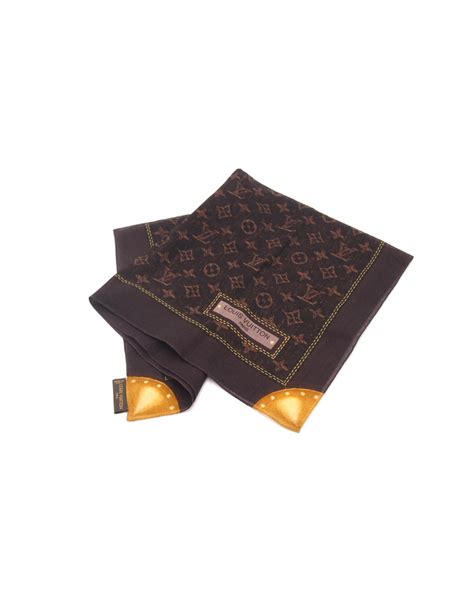 Tagelmust. Sciarpe Louis vuitton in Cotone Marrone 